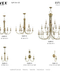 Antique Brass Mini Chandelier Medium Size Ceiling Light Fixture With Traditional Design, Durable Steel Build, Chic Vibe