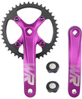 Pro Grade Aluminum 42T Mountain Bike Crankset One Piece 170mm Arm 104 BCD Fits Single Speed And 6 To 11 Speed MTB Narrow Wide