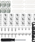 36 Piece Hockey Helmet Repair Kit Includes 6 R Shape Visor Clips 6 Rubber Gaskets 20 Screws With Nuts 4 Chin Strap Adapters