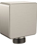 Square Drop Ell Handheld Shower Wall Connector With Spot Resistant Brushed Nickel Finish And One Half Inch IPS Connection Replacement Part