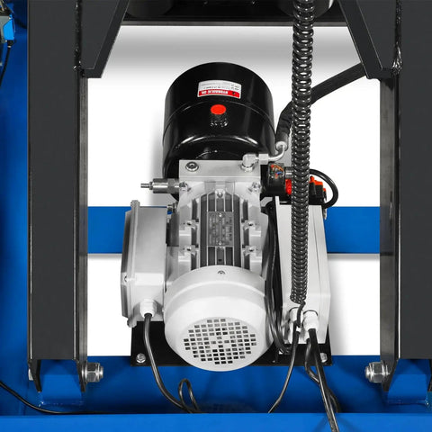 Electric motor of Heavy Duty Wireless Remote Electric Scissor Lift Table With 2200 Lb Capacity for smooth hydraulic action.