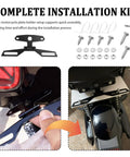Adjustable Motorcycle License Plate Bracket Kit With Screws All In One License Plate Holder For License Plates And Tail Lights Universal Motorcycle Mount installation kit with components