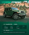 Beefed Up Front Inner And Outer Tie Rod Set For Jeep Wrangler TJ 1997 2006 7 Piece Suspension Kit With Front Tie Rod Ends Replacement Heavy Duty Steering For Off Road Performance, green Jeep Wrangler TJ fitment image