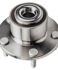 Front view of Pair Of Front Wheel Bearing And Hubs Assembly For Mazda 3 2004 2005 With 5 Lug 2.0L 2.3L Front Wheel Hub Replacement Including ABS