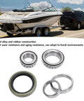 5 Piece Marine Trailer Bearing Kit With Seals For Boat Trailer Axle Hubs, Heavy Duty Cr Steel Alloy Bearings Set displayed