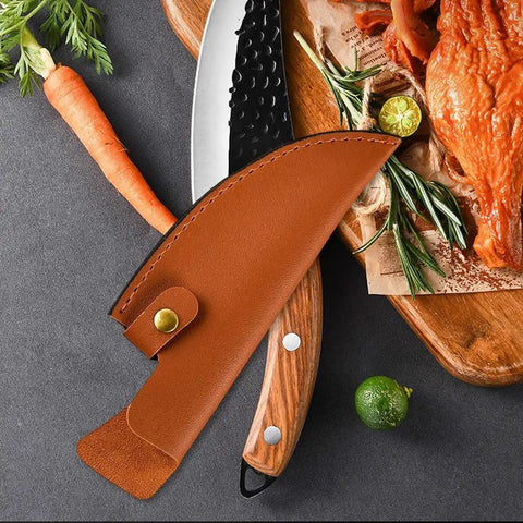 Leather Knife Sheath For Japanese Knives And Chef Knives And Boning Knives Durable Portable Knife Holder Bag
