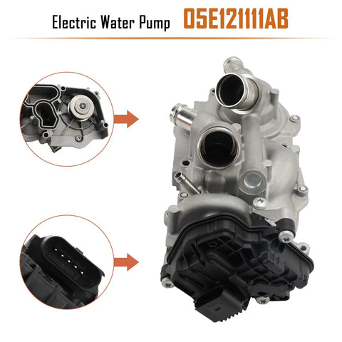 High Performance Electric Water Pump For Audi A1 A3 Q3 And Vw Golf Cooling System. Direct Replace Part 05e121111ab With Oe Fit And Function Ensure Smooth Engine Temps And Reliable Daily Driving Peace Of Mind For Car Enthusiasts On A Budget