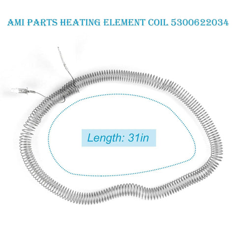 5300622034 Dryer Restring Heating Element Coil Replacement For AP2135128 AH451032 EA451032 PS451032, 31-inch coil