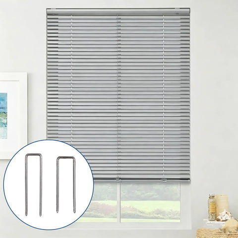 160 Piece Heavy Duty Plantation Shutter Repair Staples Kit with U-shaped stainless steel pins for window fixes.