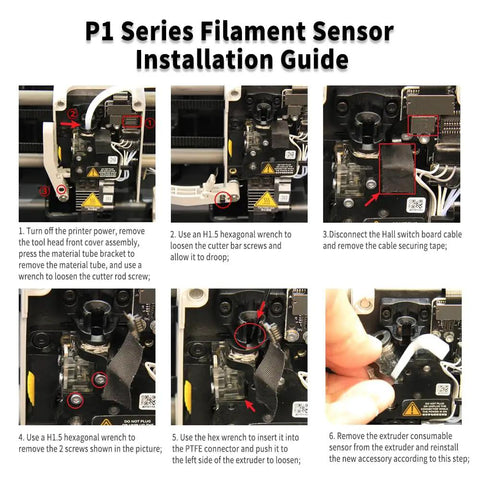 Plug And Play Upgraded Extruder Filament Sensor For 3D Printers With Smart Jam Detection And Runout Alert For Zero Hassle Multi Material Printing And Solid Daily Prints