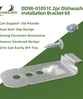 Beefy 2 Pack Dishwasher Installation Bracket Kit Made of Stainless Steel with Sturdy Build and Anti Slip Dual Design