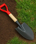 Short Wooden Shovel Handle Replacement 36cm For Garden Shovels with Durable D Shaped Grip and Nonslip Surface on grass and soil