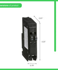 Tandem Mini Circuit Breaker For QO Panels Two In One 2 Poles 20 Amp 120 240V Plug In Mount Dual Breaker With Thermal Magnetic Trip 10kA
