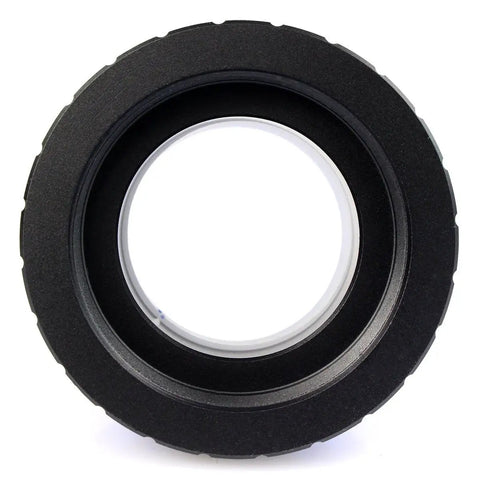 Front view of Hybrid 1.25 Inch Telescope Eyepiece Adapter With PETF Inner Ring And Coaxial Lock Lets You Use M42 Eyepieces