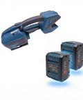 Heavy Duty Portable Electric Strapping Machine With Bright Digital Display And Dual 4000 mAh Batteries For Pet Pp Banding Tools, battery included.