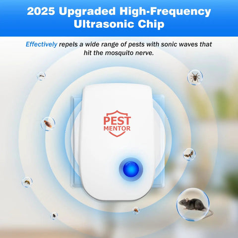 Ten Pack Ultrasonic Pest Repellers For Rodents Mosquitoes Cockroaches Spiders Ants And More Plug In Safe Silent Energy Efficient