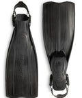 Pro Light Adjustable Open Heel Dive Fins For Scuba And Snorkel Enthusiasts, Easy Kick With Dual Material Blade, Black Medium Large