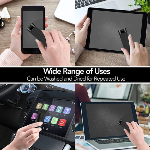 2 Pcs All In One Fingerprint Proof Screen Cleaner 3 In 1 Touchscreen Mist Spray Wipe Kit cleaning various screens