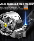 25 Foot Stainless Steel Tape Measure With Waterproof And Rustproof Build For Tough Construction Sites Retractable Hollow Shell Design For Quick Mud And Water Discharge Easy To Clean Dustproof Durability For Real Pros On The Job, front view