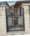 Hohopeti Heavy Duty Waterproof Electrical Junction Box for Outdoor Wiring Keeps Everything Dry And Safe For Your Camera Setup Or Garage With Easy Install Sturdy Plastic Build, shown mounted at a home entrance.