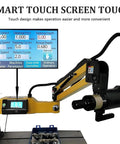 Zyllds 600W Electric Tapping Machine M3 To M16 With Touch Screen Control, showing display and flexible arm for precision tasks.