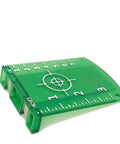 Two Pack Magnetic Floor Laser Target Cards For Green Beam Laser Level, compact green plastic target card with inch and cm scale