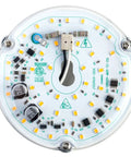 4 Inch LED Retrofit Light Kit For Ceiling Fans Replacement Panel 18W 3000K Warm White 2200LM 120V CRI90 Dimmable ETL Listed