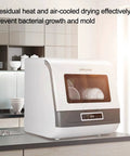 Genuine Kitchen Game Changer Portable Countertop Dishwasher Built For Apartments And Dorms with dry cycle feature in kitchen.