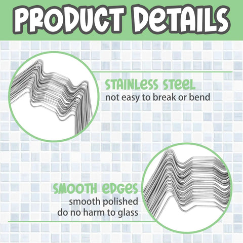 200 Piece Stainless Steel Dope Pro Grade Mini Greenhouse Clips W Type Glazing Clips For Hanging And Fixing Wire Garden Glass House Supports Harbor Accessories Kit Bundle