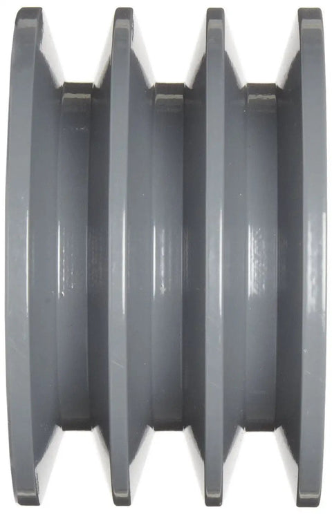 Classical V Belt Sheave For B Section Belts, 3 Grooves, Cast Iron Pulley, 5.55 Inch Outer Diameter, SD Bushing Required, Heavy Duty Industrial V Belt Drive Component