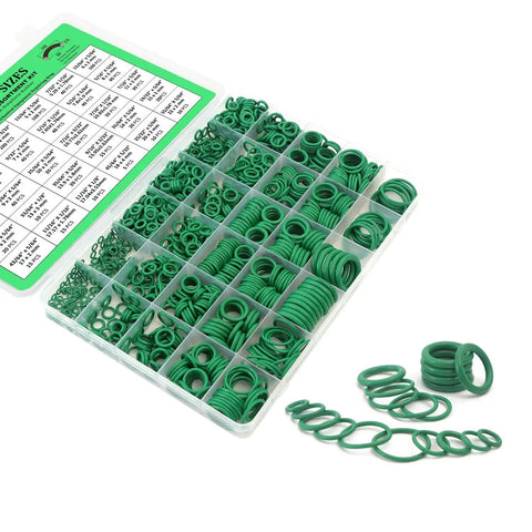 Pro Grade 805 Piece Rubber O Ring Kit For Cars And Home Repairs With 30 Sizes in compartmentalized storage box
