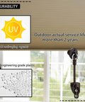 2 Pack Universal Outdoor Roller Shade Replacement Parts Kit With Brackets And End Caps For Shade Mounting Hardware