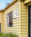 Outdoor Wall Sconce Lighting Set With Seeded Glass Weatherproof Exterior Fixtures Rustproof Aluminum Mounts on house