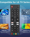 Universal Replacement Remote For Smart TVs Compatible With OLED And QNED Mini LED Series Including UP70 UP75 UP76 UP80 UP87