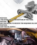 Illustration of Fuel Petcock Shutoff Valve Kit For Yamaha Suzuki Kawasaki Motorcycles And ATVs with modes and positions.