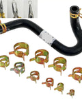 Super Tough 155PC Hose Clamp Assortment Kit With Sizes 6mm To 22mm Perfect For Cars Trucks And Water Piping Projects That Need Zero Rust Or Leaks, zinc plated hose clamps on hose
