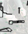 Ford 4.6L 5.4L 3V Engines Timing Belt Tool Set All In One Pro Grade Valve Spring Compressor components with dimensions.