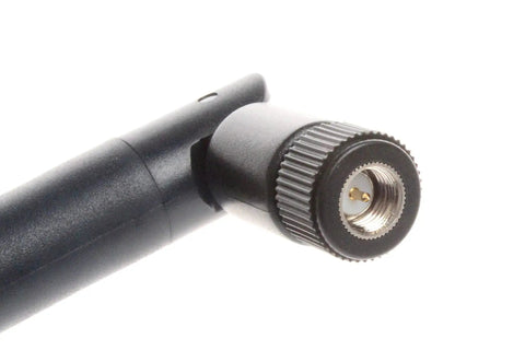Close-up of the SMA connector on the Beef Up Your Long Range Wireless With This 900 MHz 915 MHz Omnidirectional Antenna With 5 Dbi Gain And SMA Connector Internal Thread Inner Needle For Indoor And Outdoor Use Delivers Reliable Signal Up To 300 Meters.