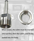MT2 ER32 Collet Chuck Kit With MT2 Shank And M10 Thread, ER32 spanner included, high precision collet holder in 40Cr steel