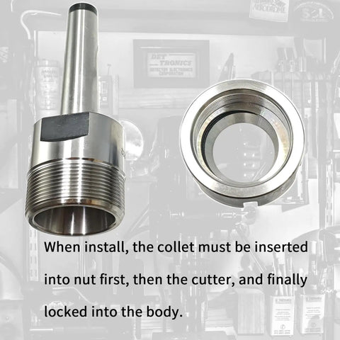 MT2 ER32 Collet Chuck Kit With MT2 Shank And M10 Thread, ER32 spanner included, high precision collet holder in 40Cr steel