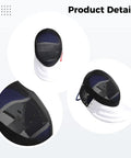Fencing Helmet With Carbon Steel Build And CE 350N Certified Safety Size XL Removable Style Universal Fit For Adults And Youth