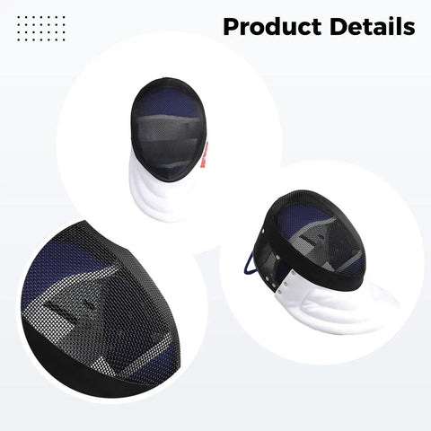Fencing Helmet With Carbon Steel Build And CE 350N Certified Safety Size XL Removable Style Universal Fit For Adults And Youth