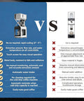 Comparison image of Automatic Cold Brew Coffee Maker With Led Touchscreen Smart Temperature Control features vs others
