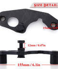 Heavy Duty Exhaust Manifold Bolt Repair Kit Yank Broken Studs Plug Rattling Leaks For Chevy Silverado Sierra Yukon 4 Point 8 5 Point 3 Liter V Engines Quick Install size details flat mounting bracket with bolt and holes.