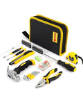 158 Piece Home Tool Set With Durable Chrome Finish Tools And Easy Carry Round Pouch, Hand Tool Kit For DIYers, Home Maintenance