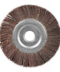 4 Inch Unmounted Flap Wheel For Bench Grinder 80 Grit Aluminum Oxide Heavy Duty Polishing Sanding Abrasive With Five Eighth Inch Center Arbor Hole
