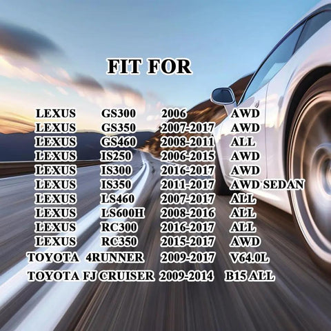 20 Pack Engine Oil Filter Set For Lexus And Toyota SUVs And Trucks Including 4Runner FJ Cruiser Tundra GS Series IS LS RC Models Replaces 04152-YZZA5 04152-38010 04152-0R010 fitment list on car background