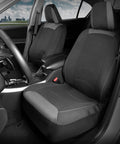 Black Cloth Car Seat Covers For Front Seats Premium Bucket Style Fits Cars Trucks SUVs With Removable Headrests Interior Protector