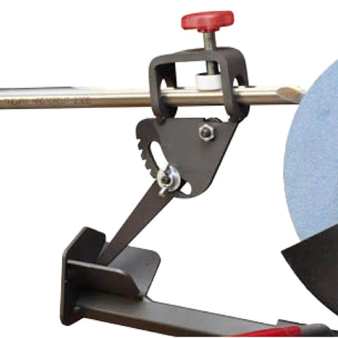 Vari-Grind Attachment For Woodturning Tools, Fingernail Profile Grinding Jig with roll and swing motion, black finish