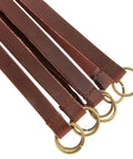 Premium Leather Duck Strap For Waterfowl Hunting, Heavy Duty Game Carrier With Brass Rings Detailing Ends, Durable Design
